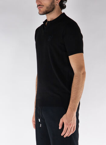 POLO IN FILO, BLACK, small