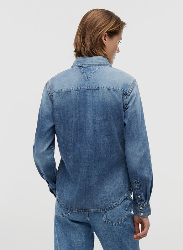 CAMICIA JEANS REGULAR, 1A5 DENIN, medium