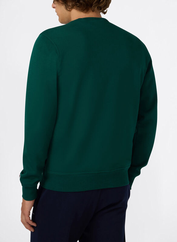 FELPA LOGO RICAMATO ICONS, GS584 VERDONE, medium