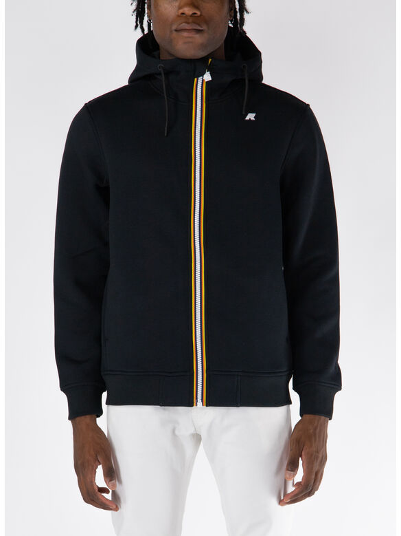 FELPA FULL ZIP RAINER SPACER, BLK, medium